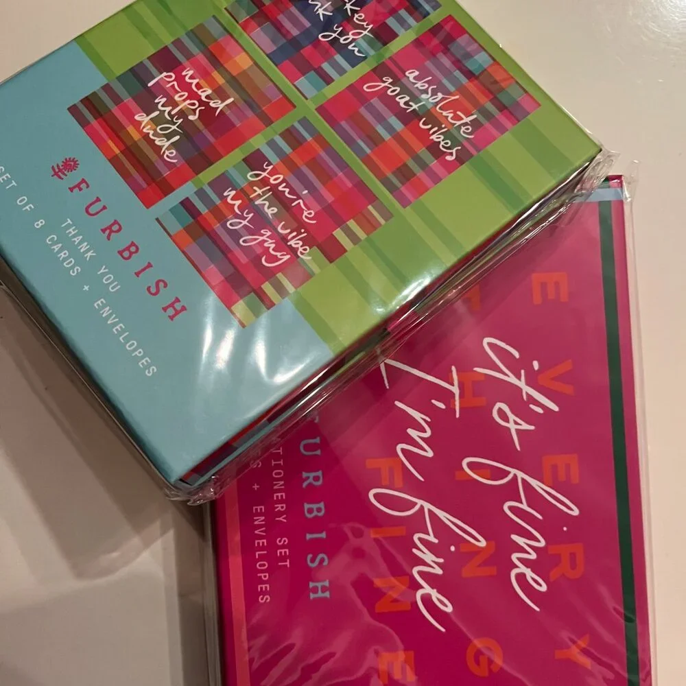 Note Cards‎ Bundle - Thank You &  I Am Fine (2 boxes / new)